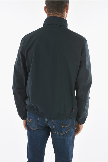 Removable Hooded Solid Color MALLARD Windbreaker With Maxi P in Blue - Image 2