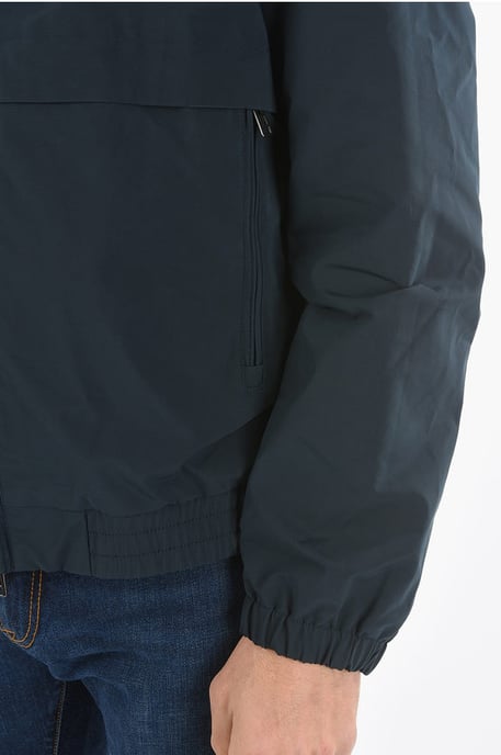 Removable Hooded Solid Color MALLARD Windbreaker With Maxi P in Blue - Image 3