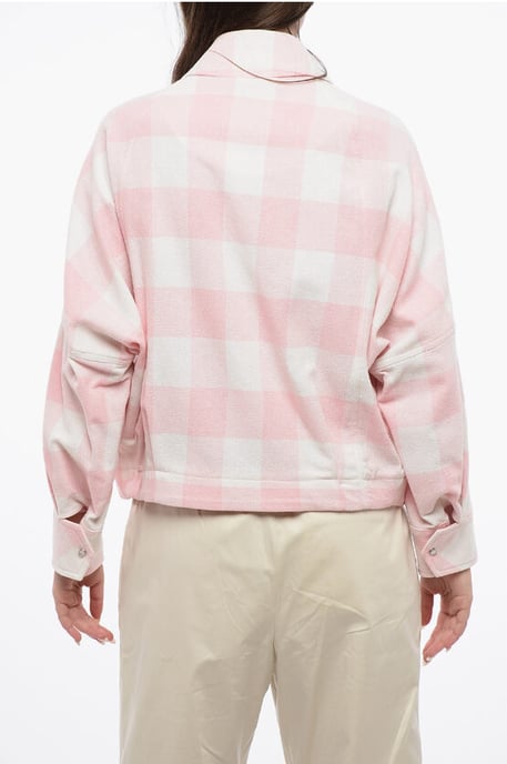 ARCHIVE Buffalo Checked TIMBER SUMMER Overshirt with Frontal in Bianco, Rosa - Image 2