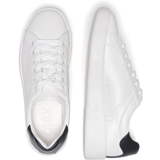 ONLY SOUL 4 Polyurethaan Dames Wit/Zwarte Sneakers - Image 3