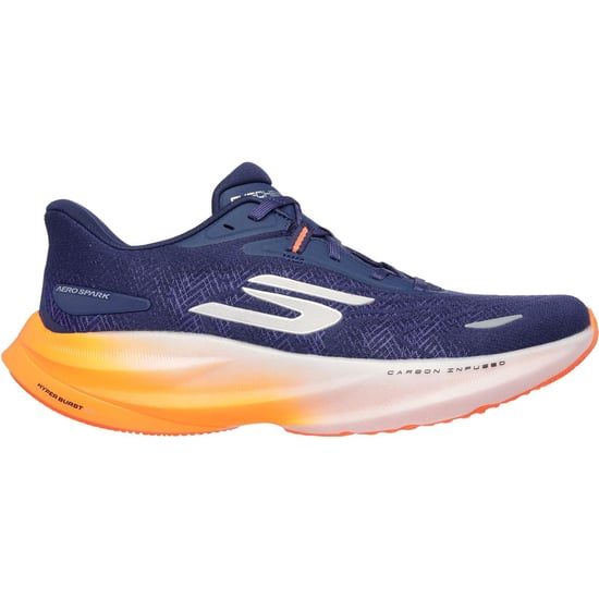 Skechers Performance GO RUN Ride 12 Textil Herrskor Marinblå/Orange - Image 5