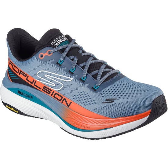 Skechers Performance Max Cushioning Propulsion Textile Men's Slate Trainers - Image 1
