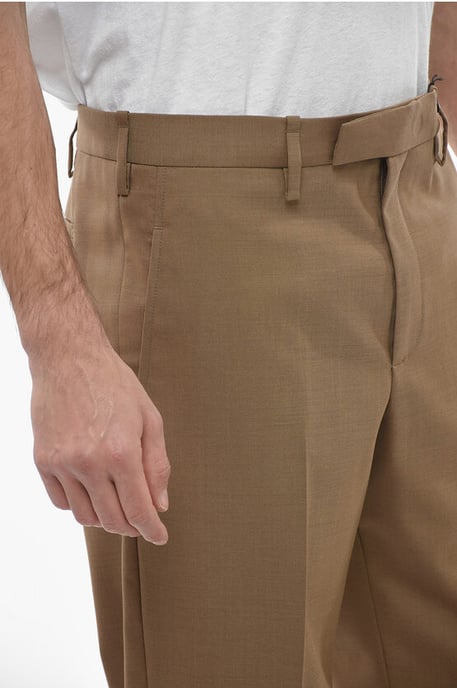 Slim Fit JAMIE Chino-broek met enkelritsen in bruin - Image 3