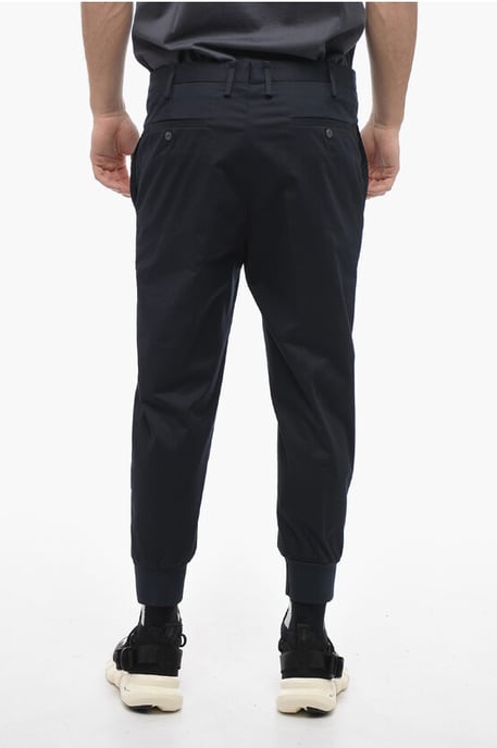 Low-Rise Slim Fit JACK Pants with Cuffs in Blue - Image 2