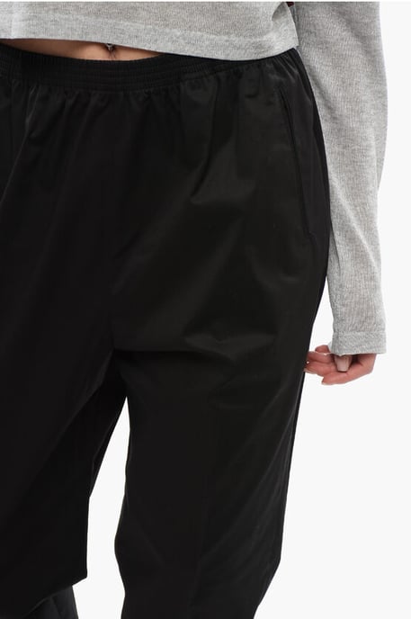 Militärchino med stretchig midja i svart - Image 3