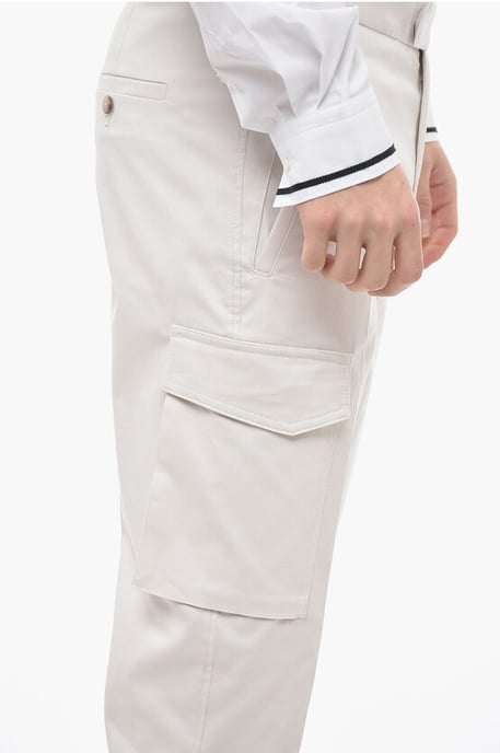 Skinny Fit bomullscargobyxor - Image 3