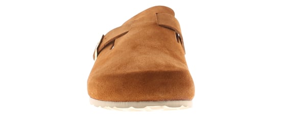 Hush Puppies Dames Sandalen Bailey Gesloten Neus Muiltje Leer Plat Instapbruin - Image 3