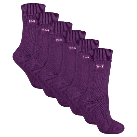 6 Par Dam Mjuka Andningsbara Termosockor - Image 1