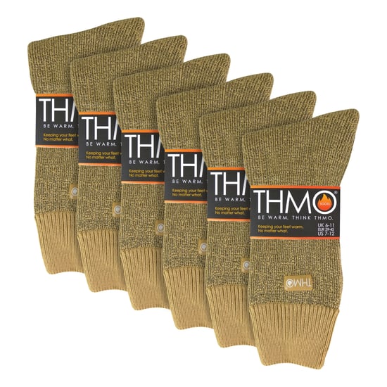 6 Par Mäns Mjuka Andningsbara Termosockor - Image 2