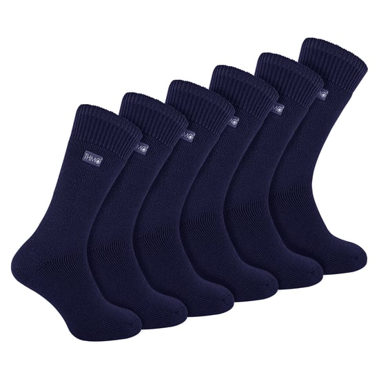 6 Par Herrar Mjuka Andningsbara Termosockor - Image 1