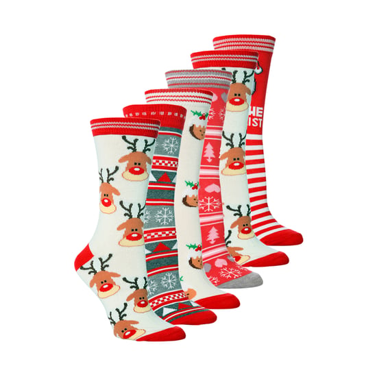 Dames Feestelijke Voetjes Kerst Novelty Sokken - Image 3