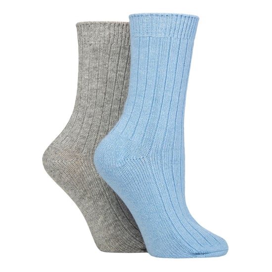 4 Pack Ladies Cashmere Boot Socks | Breathable Cozy Ribbed Wool Bed Socks - Image 3