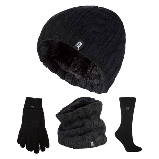 Ladies Thermal Winter Set - Hat, Gloves, Neckwarmer & Twist Socks - Image 1