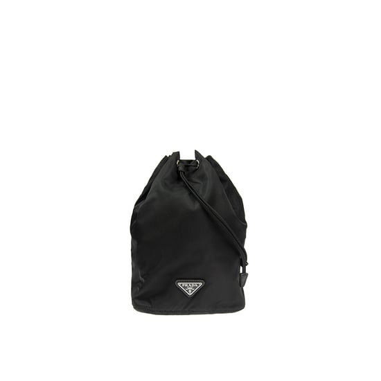 Prada Nylon and Leather Drawstring Pouch - Image 1