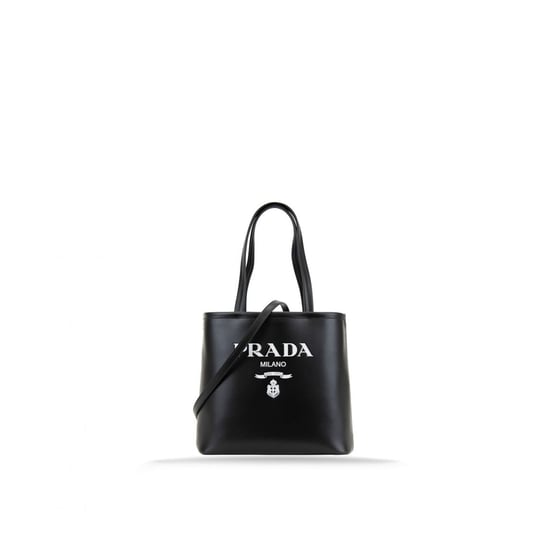 Prada tote-väska i läder med logotyp - Image 1