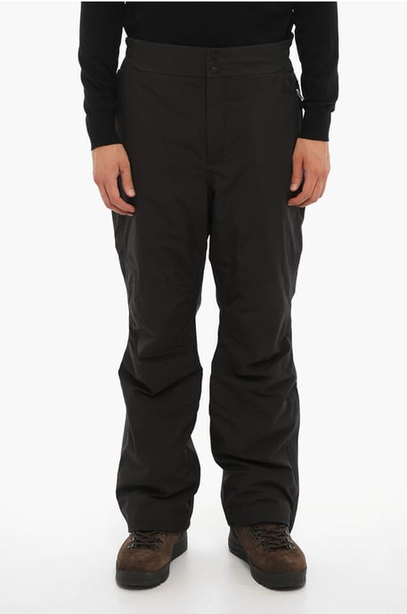 Waterproof Fabric Padded Ski Pants in Black - Image 1