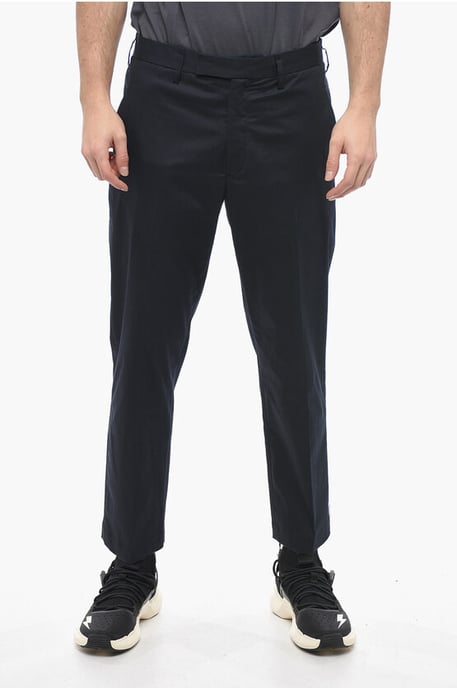 Slim Fit JAMIE Pants with Belt Loops in Blue - Image 1