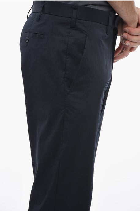 Slim Fit JAMIE Pants with Belt Loops in Blue - Image 3