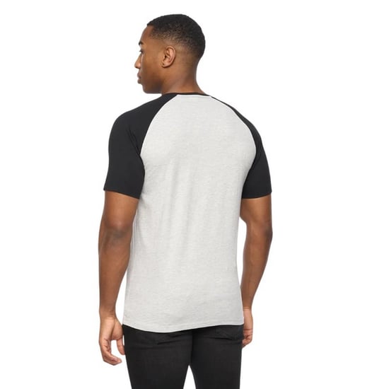 Crosshatch Heren Meza T-Shirt (Grijs Marl/Zwart) - Image 2