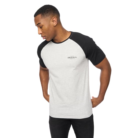 Crosshatch Heren Meza T-Shirt (Grijs Marl/Zwart) - Image 4