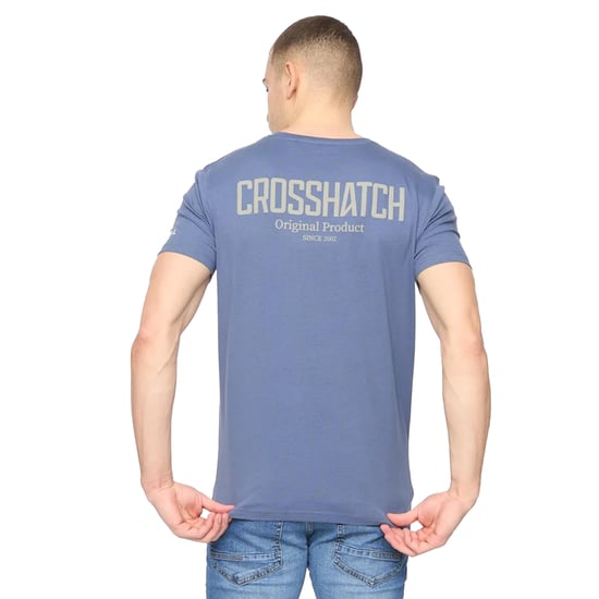Crosshatch Heren Hoogan T-Shirt (Blauw) - Image 1