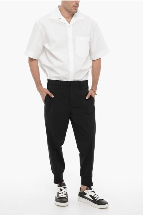 Low Waisted Slim Fit JACK Pants in Black - Image 4