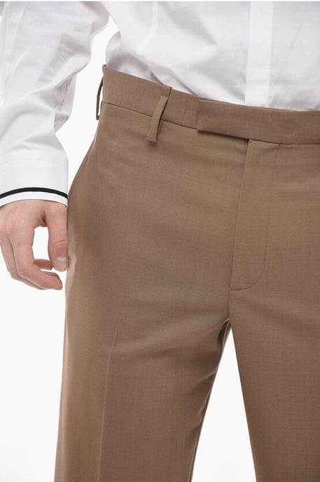Slim Fit JAMIE-broek met enkelrits in bruin - Image 3
