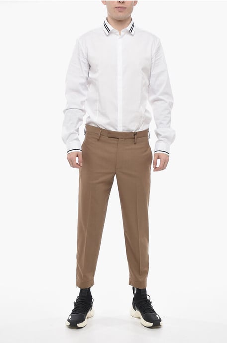 Slim Fit JAMIE-broek met enkelrits in bruin - Image 4
