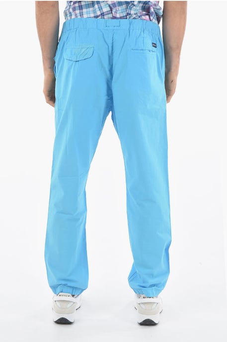 Popeline Katoenen Comfort Fit PAPERY Broek in Lichtblauw - Image 2
