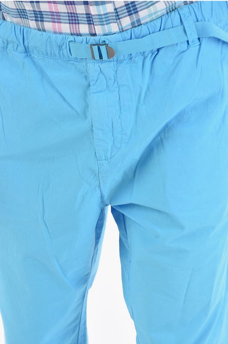 Popeline Katoenen Comfort Fit PAPERY Broek in Lichtblauw - Image 3