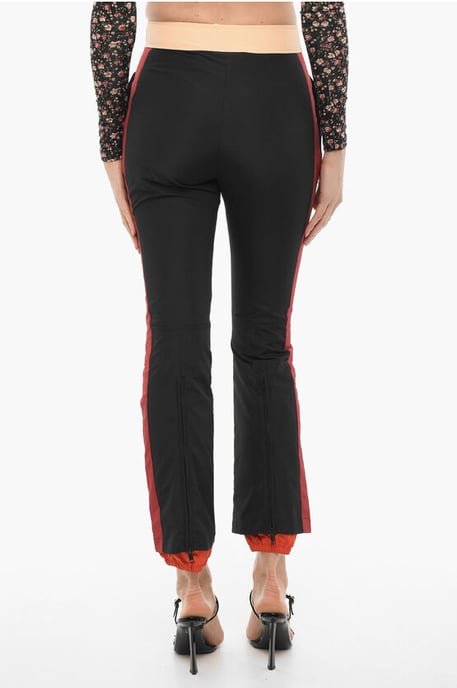 Nylon Pants with Ankle Zip in Black - Image 2