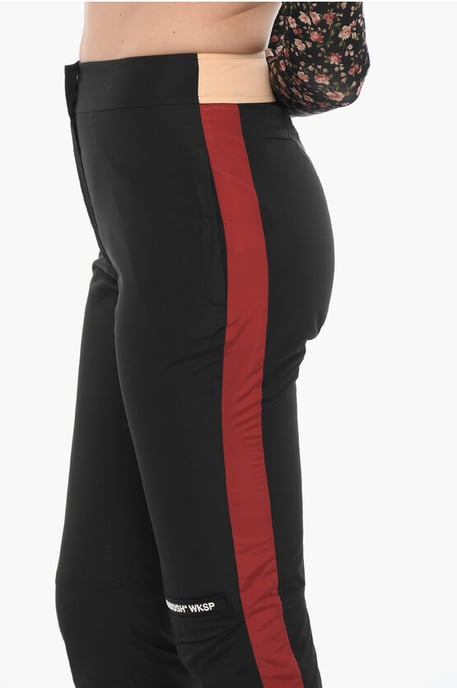 Nylon Pants with Ankle Zip in Black - Image 3