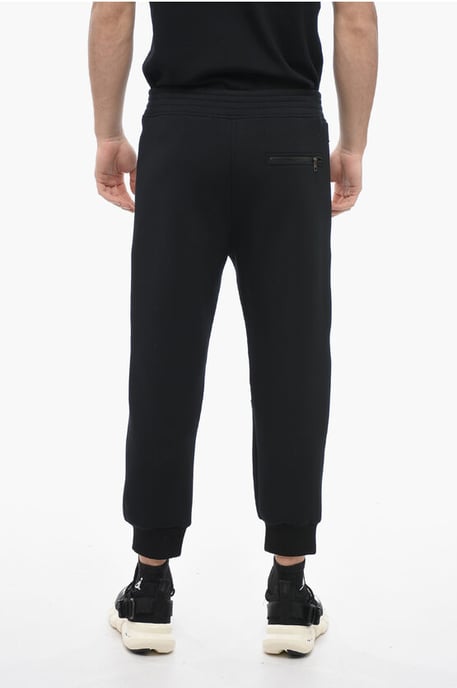 Low-Waist Skinny Fit Neoprene Biker Pants in Black - Image 2