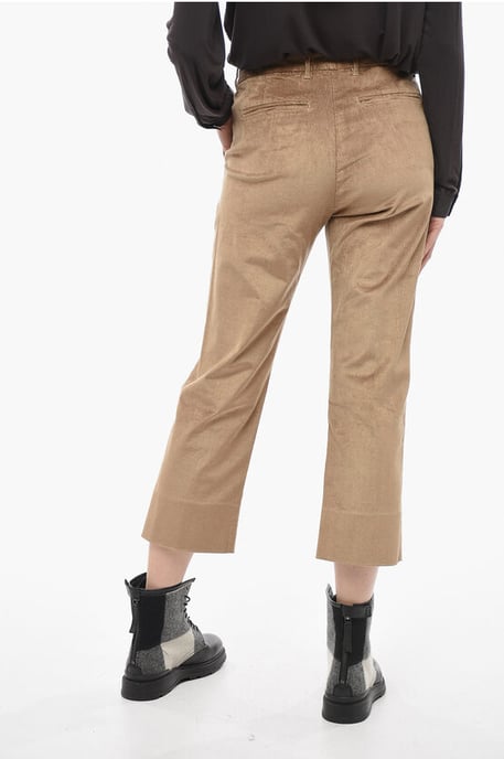 Corduroy Wide Leg Pants in Beige - Image 2