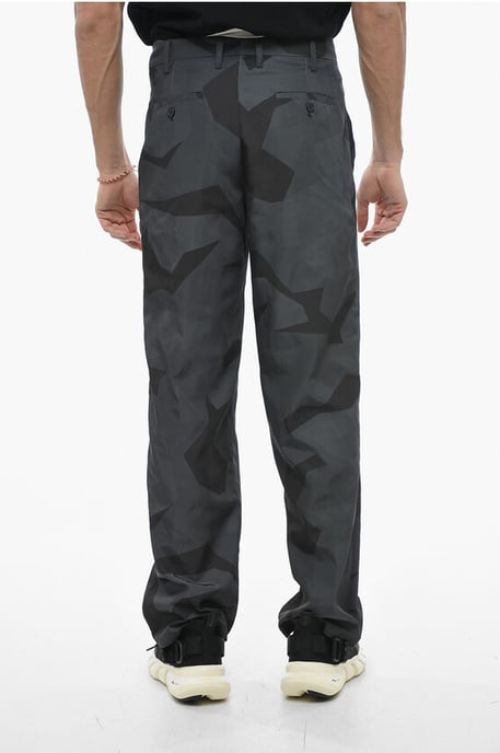 Loose Fit Camouflage LIAM Pants in Nero, Grigio - Image 2