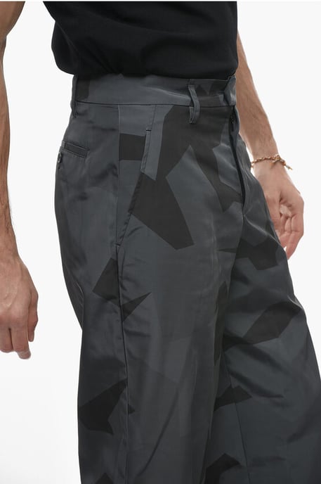Loose Fit Camouflage LIAM Pants in Nero, Grigio - Image 3