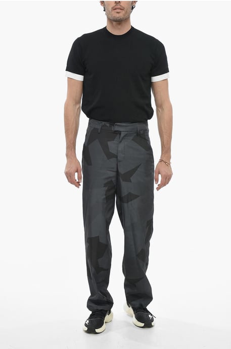 Loose Fit Camouflage LIAM Pants in Nero, Grigio - Image 4