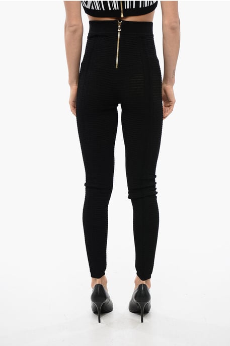 Open-knit High-waisted Leggings - Image 2