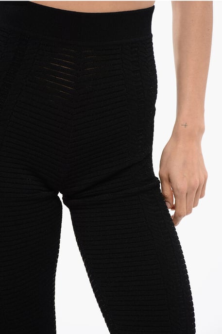 Open-knit High-waisted Leggings - Image 3
