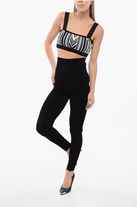Open-knit High-waisted Leggings - Image 4