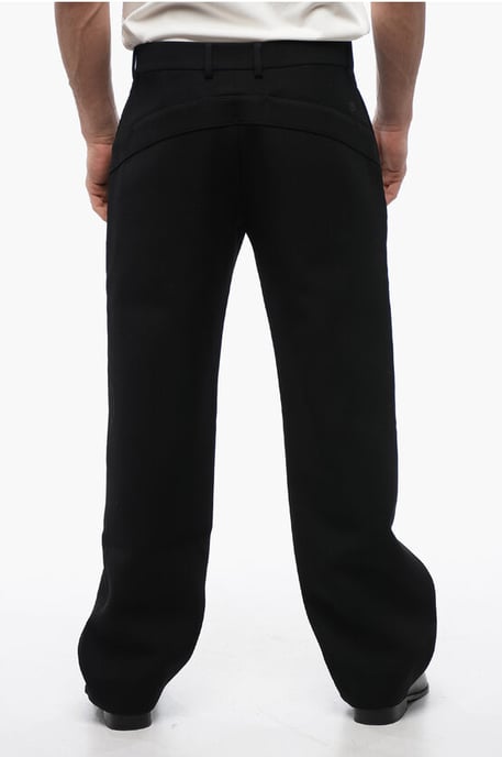 Wool Straight-Fit Pants in Black - Image 2