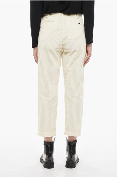 Corduroy Wide Leg Pants in White - Image 2