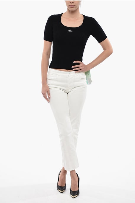 Raka TWISTED Jeans 18 cm i vitt - Image 4