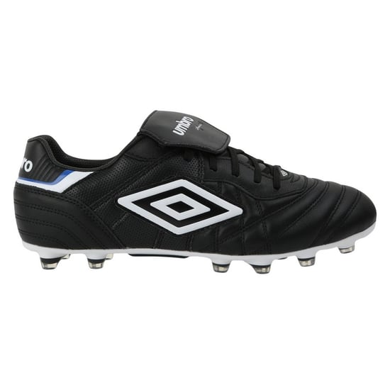 Umbro Mens Speciali Eternal Team HG Leather Football Boots (Black/White/Royal Blue) - Image 1