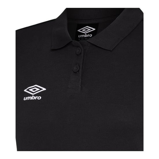 Umbro Dames/Dames Club Essential Poloshirt (Zwart/Wit) - Image 3
