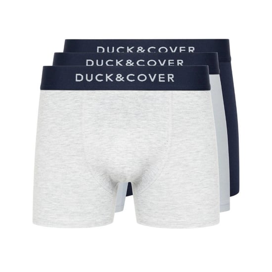 Duck and Cover Mens Sagnet Boxer Shorts (Pack of 3) (Blue/White/Grey) - Image 1