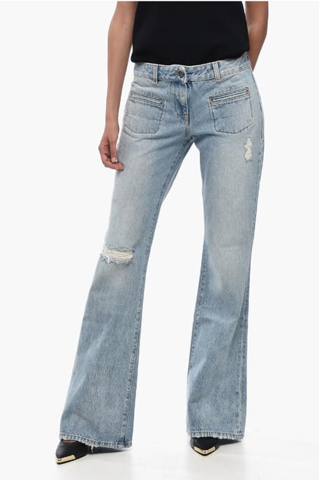 Light Washed Bootcut Fit Denims 29 cm in Blue - Image 1