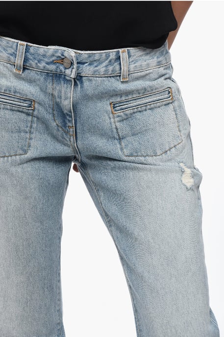 Ljustvättade Bootcut-jeans 29 cm i blått - Image 3