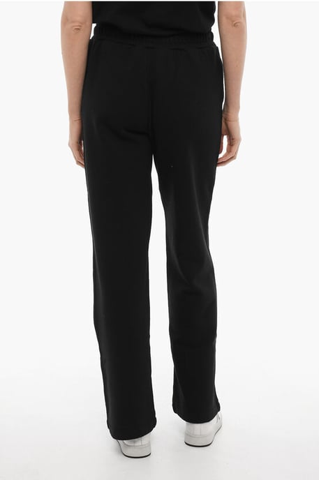 Effen joggingbroek met bedrukt logo in het zwart - Image 2