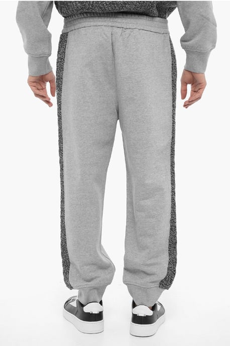 Lös passform med joggingbyxor och ullband på sidan i grått - Image 2